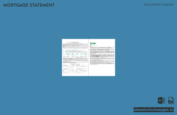 Hypothekendarlehensabrechnung der pakistanischen Nationalbank (NBP) in Word- und PDF-Format, Beispielvorschau (8 3-4)